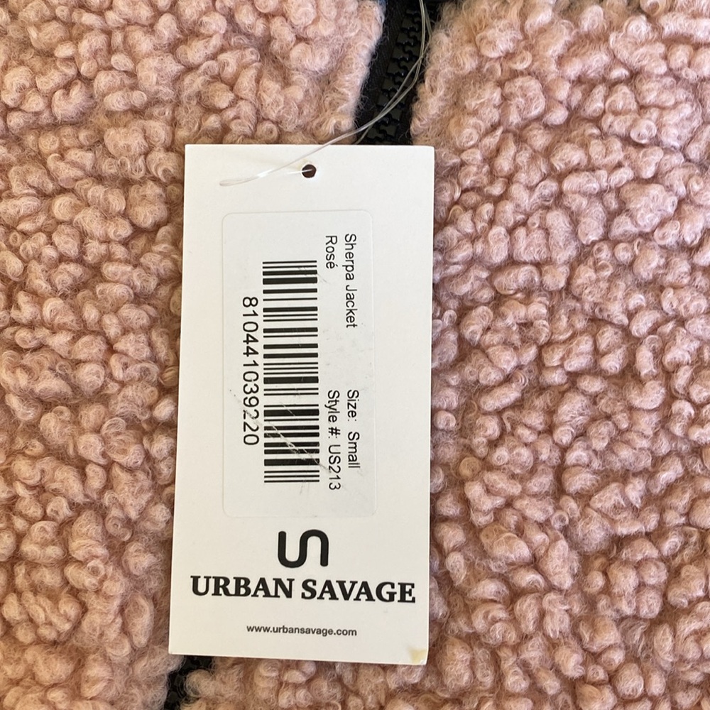 🌼 NWT Urban Savage Sherpa zip up jacket - Picture 7 of 12